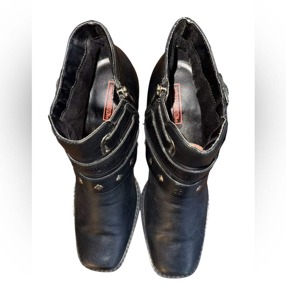 Harley-Davidson Bridgit Shootie Black Leather Bootie Women’s Size 7.5 - Picture 7 of 11